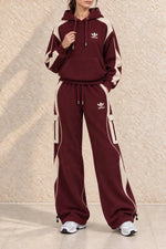 Casual Waffle Knit Lounge Set