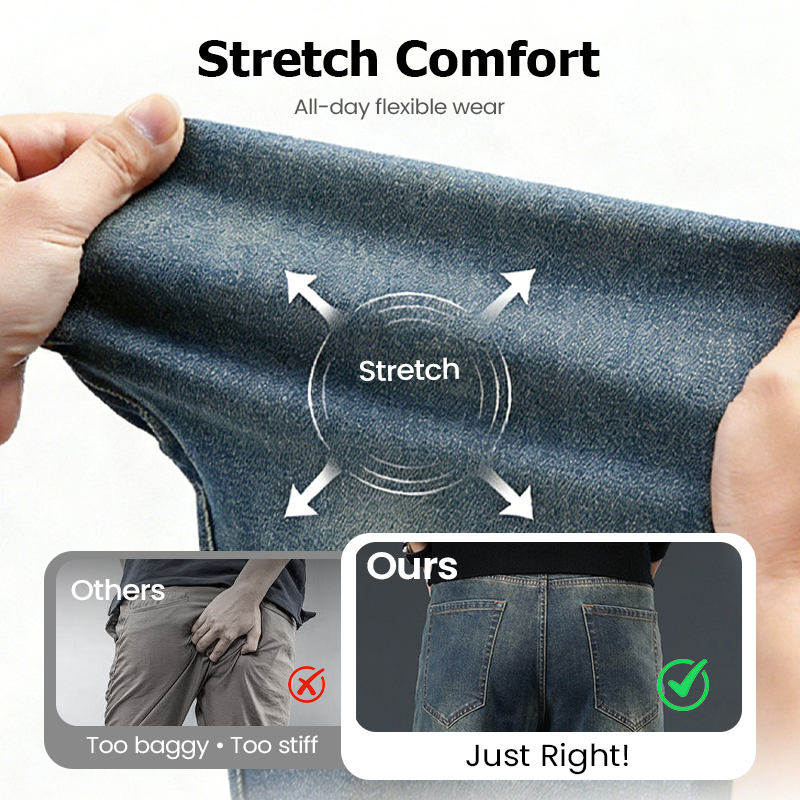 👖New Arrival Hot Sale - 49% OFF🔥🥳50K+ SOLD!💥Men's Straight-Leg Stretch Jeans