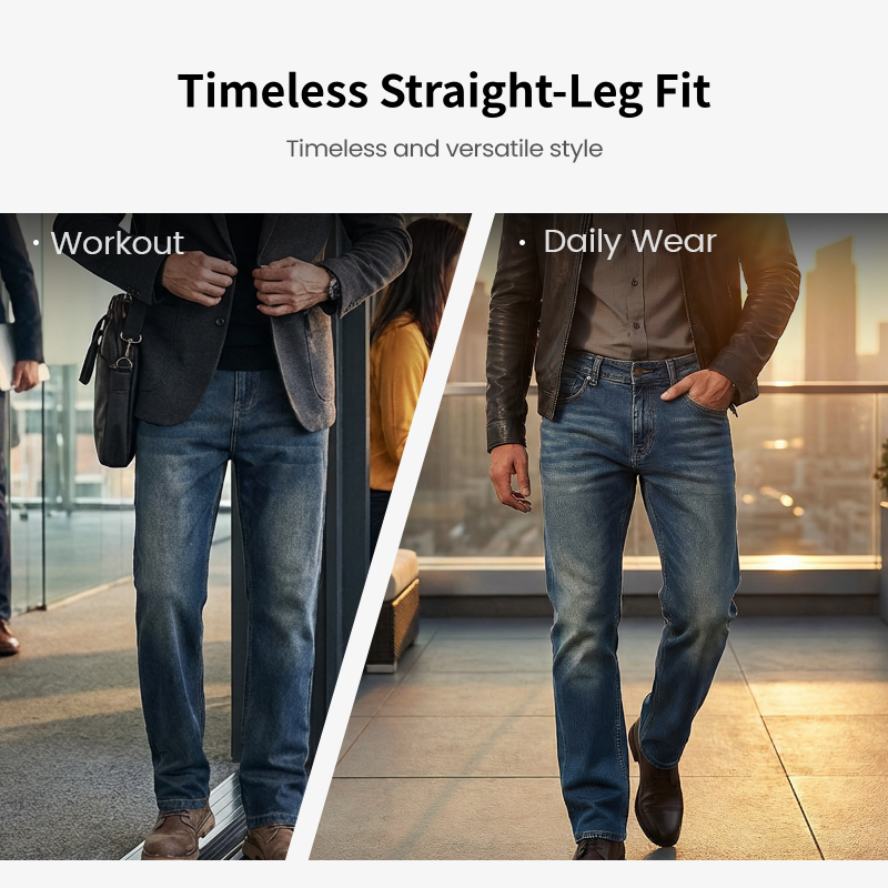 👖New Arrival Hot Sale - 49% OFF🔥🥳50K+ SOLD!💥Men's Straight-Leg Stretch Jeans